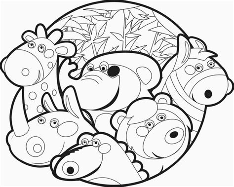 printable coloring baby animals zoo animal coloring pages animal