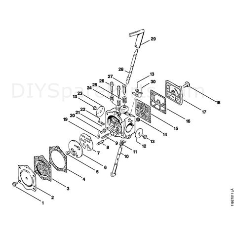 stihl  chainsaw av parts diagram carburettor