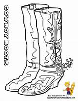 Cowboy Coloring Pages Printable Boots Clipart Kids Library Line Popular Books sketch template