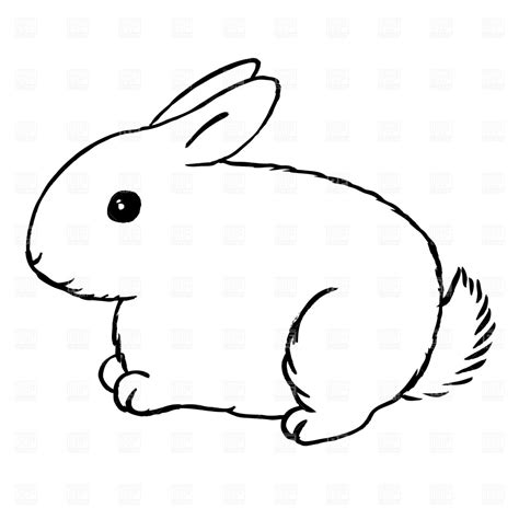 rabbit bunny clipart black  white  clipart images  clipartix