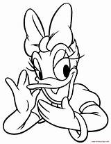 Daisy Duck Coloring Pages Donald Face Disney Printable Print Colouring Drawing Cartoon Ducks Characters Baby Book Gossip Sheets Clip Library sketch template