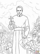 Xavier St Francis Coloring Drawing Pages Supercoloring Saints Color sketch template