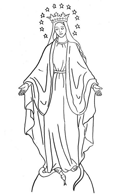 mary coloring pages images  pinterest catholic coloring