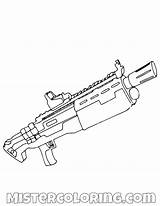 Tac Shotgun sketch template