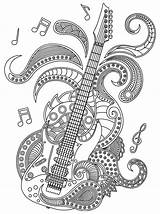 Mandala Mandalas Musicales Guitar Muzyka Sheets Gst Kolorowanka sketch template
