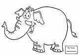 Circus Elephant Getdrawings Drawing sketch template