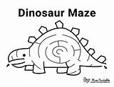 Maze Dinosaur Mazes Printable Kids Museprintables Preschool Easy Animal Printables Dinosaurs Activities Worksheet Sheets Worksheets Paper Shark Choose Board sketch template