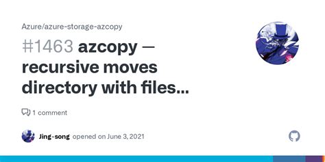 azcopy recursive moves directory  files    files issue  azureazure