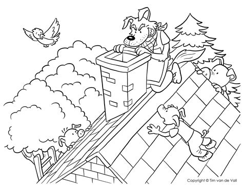 big bad wolf coloring pages