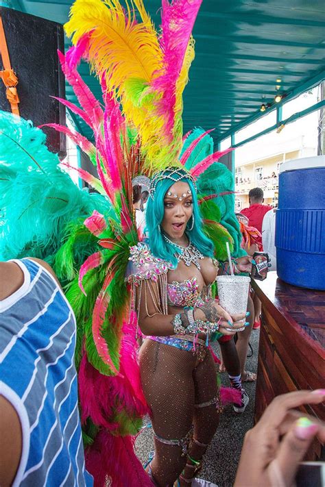 rihanna s sexiest crop over festival bejeweled bikinis — pics rihanna rihanna carnival