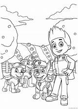 Paw Patrol Coloring Pages Coloring4free Ryder Printable Zuma Related Posts Rubble sketch template