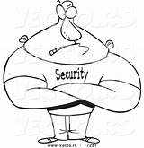 Security Coloring Pages Guard Getdrawings Cartoon sketch template