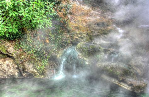springs flowing   hot springs arkansas image  stock photo