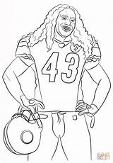 Coloring Pages Troy Polamalu Football Brady Tom Printable Curry Stephen Lewis Ray Sport Nfl Color Cartoon Drawing Print Kids Popular sketch template