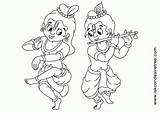Krishna Flute sketch template