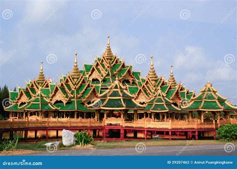 thai palace stock photo image  culture ancient gold