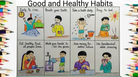 good habits drawing  kids
