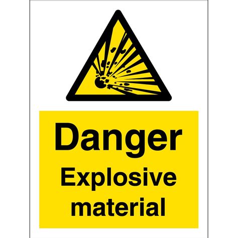 danger explosive material signs  key signs uk