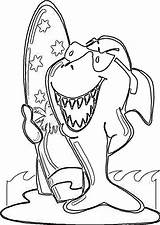 Coloring Shark Sharks Mermaid Coloringhome sketch template