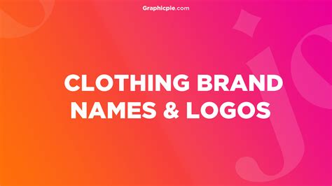clothing brand names  logos  graphic pie
