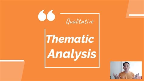 qualitative thematic analysis steps  procedures youtube