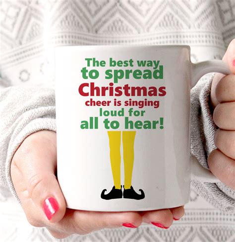 best way to spread christmas cheer elf mug by lucky roo