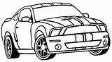 Coloring Cobra Pages Shelby Mustang Getcolorings sketch template