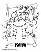 Shrek sketch template