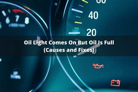 oil light    oil  full  fixes