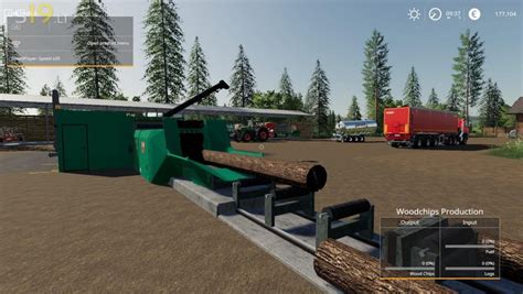 placeable jenz wood chipper   fs mods farming simulator  mods