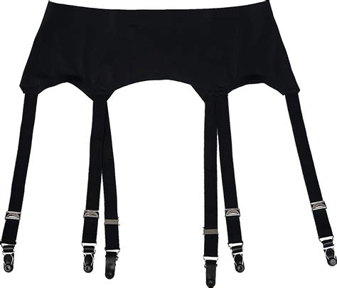 tvrtyle black vintage metal clips 6 wide straps women sexy garter belts