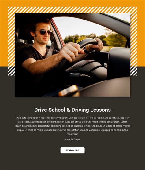 car driving lessons template
