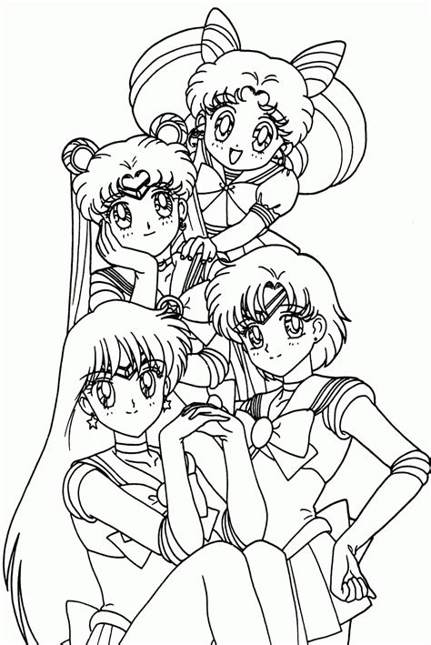 printable coloring pages  girls anime