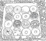 Donut Donuts Beignet Bestcoloringpagesforkids Doughnuts sketch template