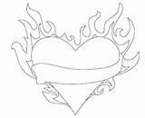 Coloring Fire Hearts Flames Heart Pages Wings Drawing Getcolorings Printable Color Flame Getdrawings sketch template