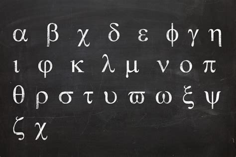 greek alphabet  symbols  chemistry