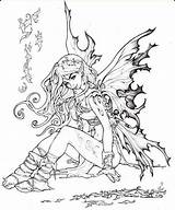 Fairies Pallat Mandalas Draw Elfen Korrigan sketch template