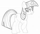 Twilight Sparkle Coloring Pony Little Popular Coloringhome sketch template