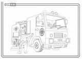 Brandweerwagen Brandweerman sketch template