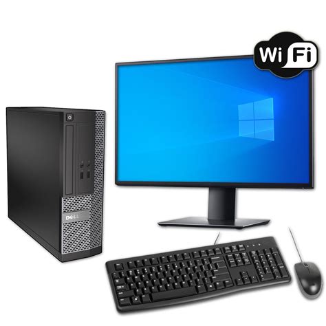 fast cheap intel core   windows  computer desktop pc full set