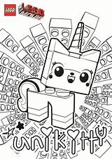Lego Coloring Pages Kids Unikitty sketch template