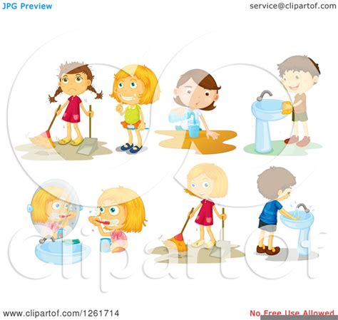 toddler chores clipart  images  clkercom vector clip art