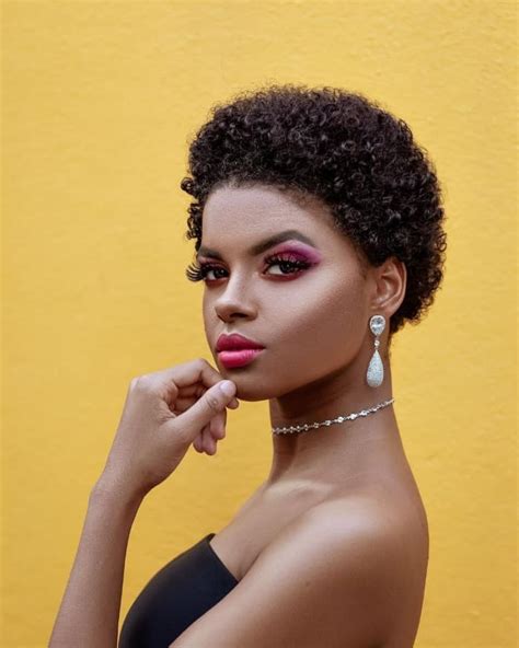very short natural curly hairstyles for black women