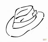Colorare Sombrero Disegni Cowboy Cappello Cappelli Disegnare sketch template