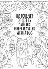 Coloring Dover Welcome Quote Dog Publications Visit Pages sketch template