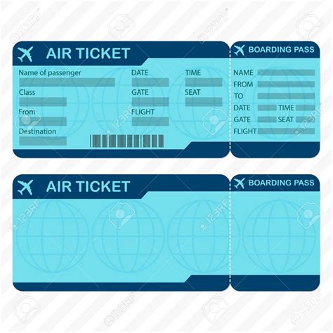 printable plane ticket template printable templates