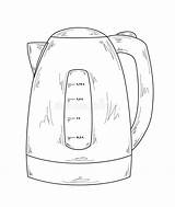 Kettle Boiling sketch template