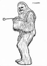 Coloring Chewbacca Wars Star Pages Color Printable Print Hellokids Kids sketch template