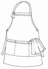 Aprons sketch template