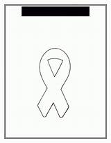 Coloring Ribbon Autism Popular Awareness Library Pages sketch template